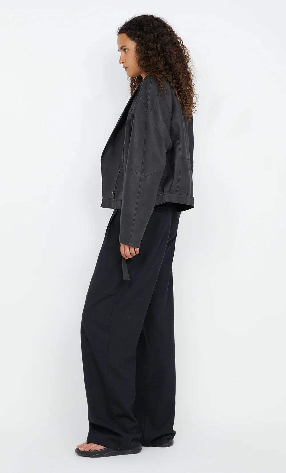 BEC & BRIDGE - DAVIE BOMBER - WASHED BLACK