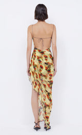 BEC & BRIDGE - FIORE ASYM MAXI DRESS - CITRUS ROSE