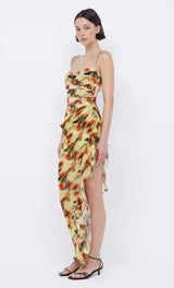 BEC & BRIDGE - FIORE ASYM MAXI DRESS - CITRUS ROSE