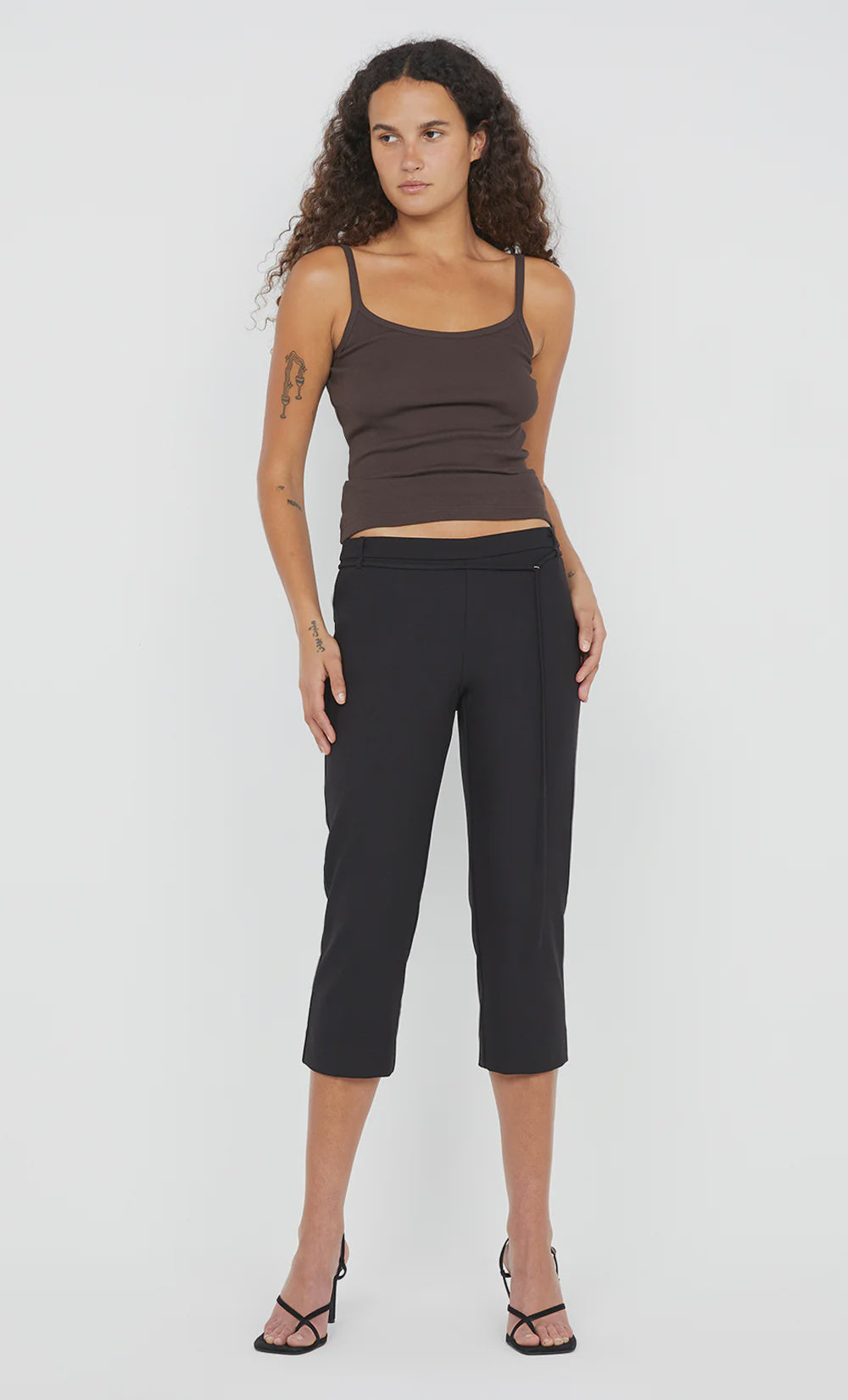 BEC & BRIDGE - KODY RIB TANK - DARK CHOCOLATE