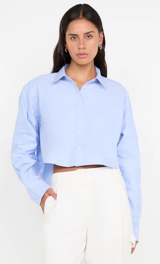 BEC & BRIDGE -VERA SHIRT - CHAMBRAY BLUE