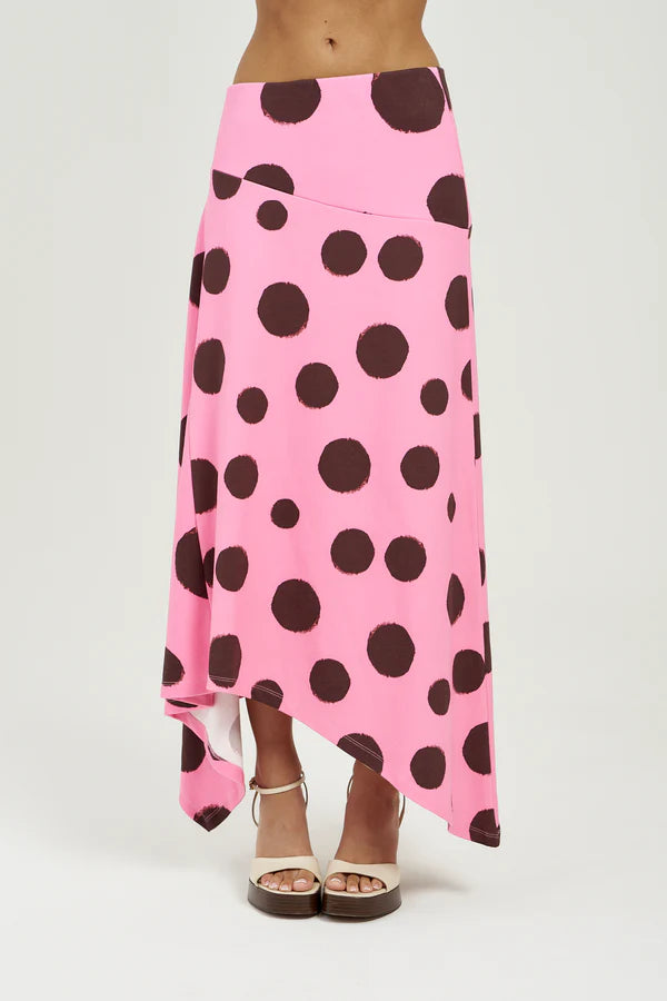 SUMMI SUMMI - FRENCHIE MIDI SKIRT - BIG DOTTY BID