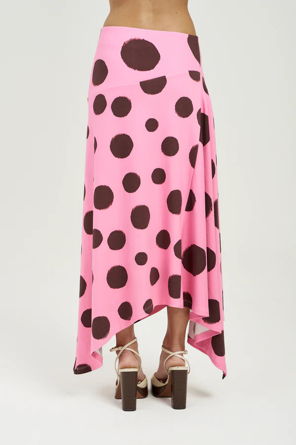 SUMMI SUMMI - FRENCHIE MIDI SKIRT - BIG DOTTY BID