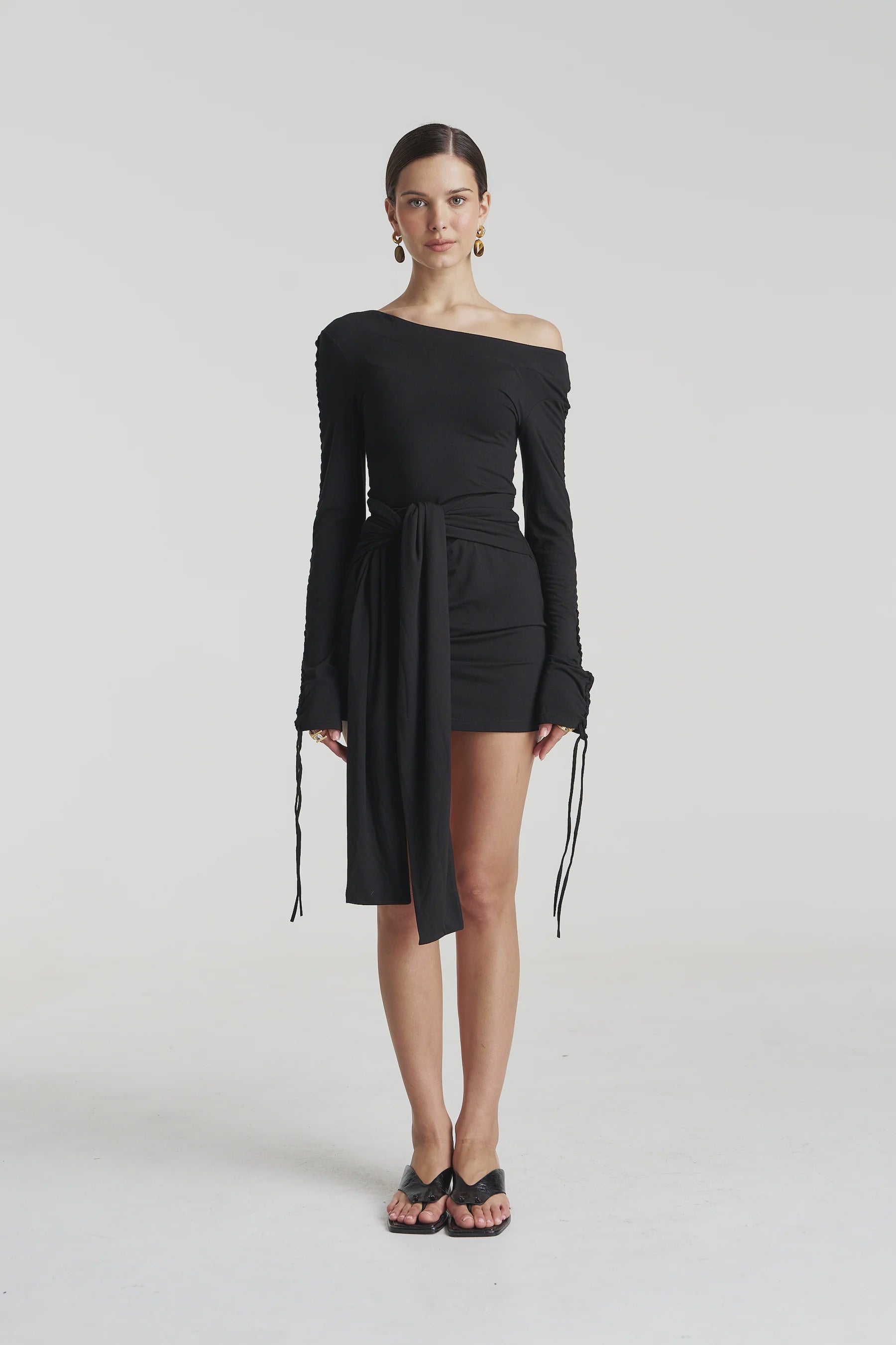 SUMMI SUMMI - EVE TIE DRESS - BLACK