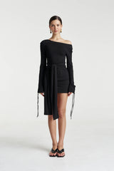 PRE ORDER - SUMMI SUMMI - EVE TIE DRESS - BLACK