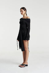 PRE ORDER - SUMMI SUMMI - EVE TIE DRESS - BLACK