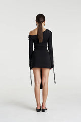 PRE ORDER - SUMMI SUMMI - EVE TIE DRESS - BLACK