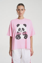 SUMMI SUMMI - BAND TEE - PINK PANDA