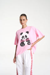 SUMMI SUMMI - BAND TEE - PINK PANDA