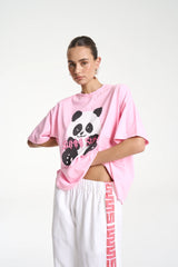 SUMMI SUMMI - BAND TEE - PINK PANDA