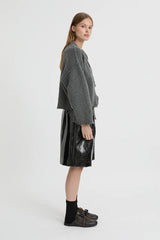 BLANCA - PEPA CARDIGAN - CHARCOAL GREY