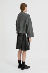 BLANCA - PEPA CARDIGAN - CHARCOAL GREY