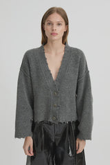BLANCA - PEPA CARDIGAN - CHARCOAL GREY