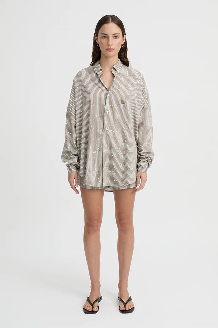 BLANCA - PIPER SHIRT - TAUPE