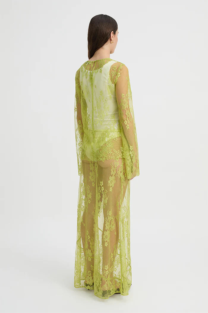 BLANCA - SADIE TOP - CHARTREUSE