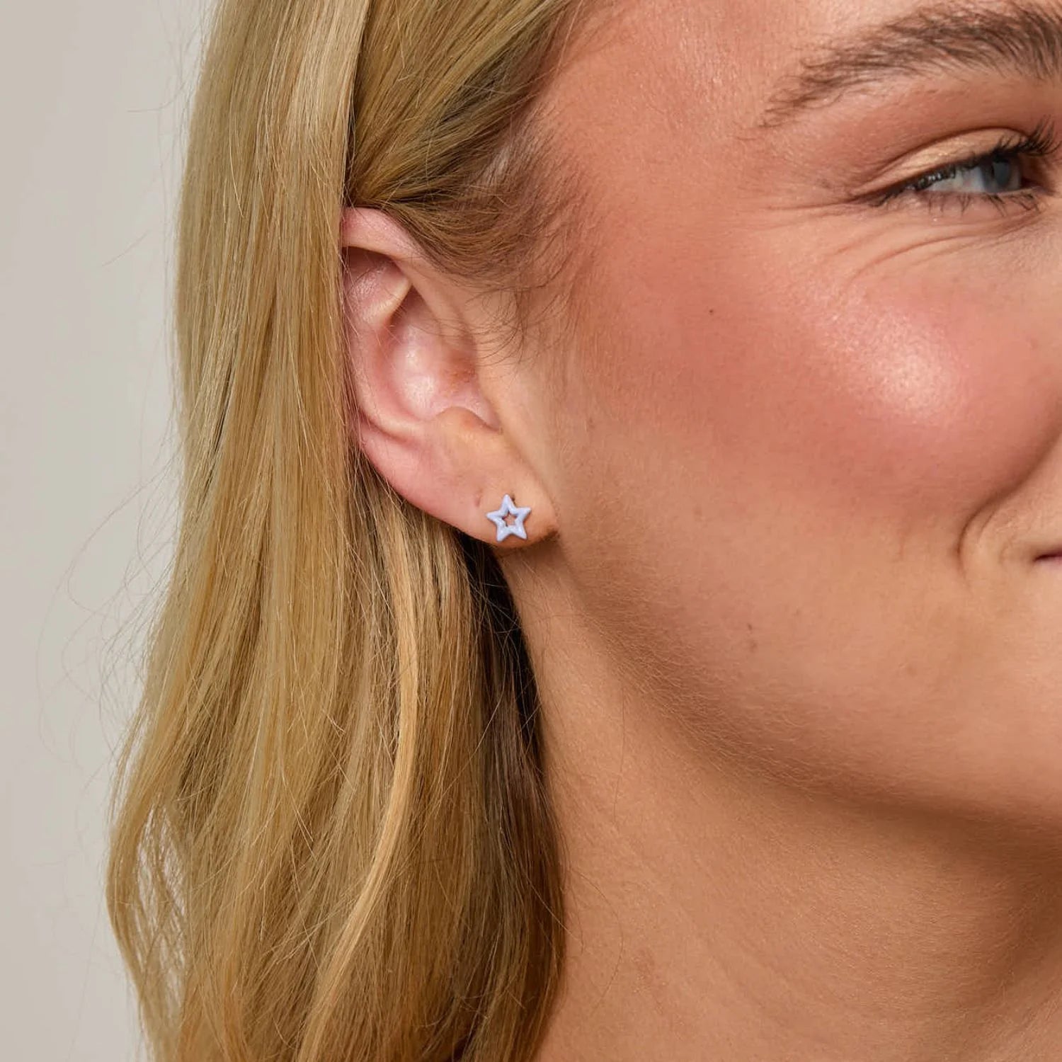 DOLCETTO DESIGNS -COMETA STAR STUD EARRINGS - LAVENDER