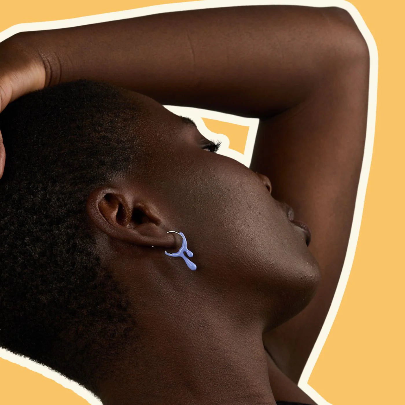 DOLCETTO DESIGNS - GELATO SLIVER EARRINGS - LAVENDER