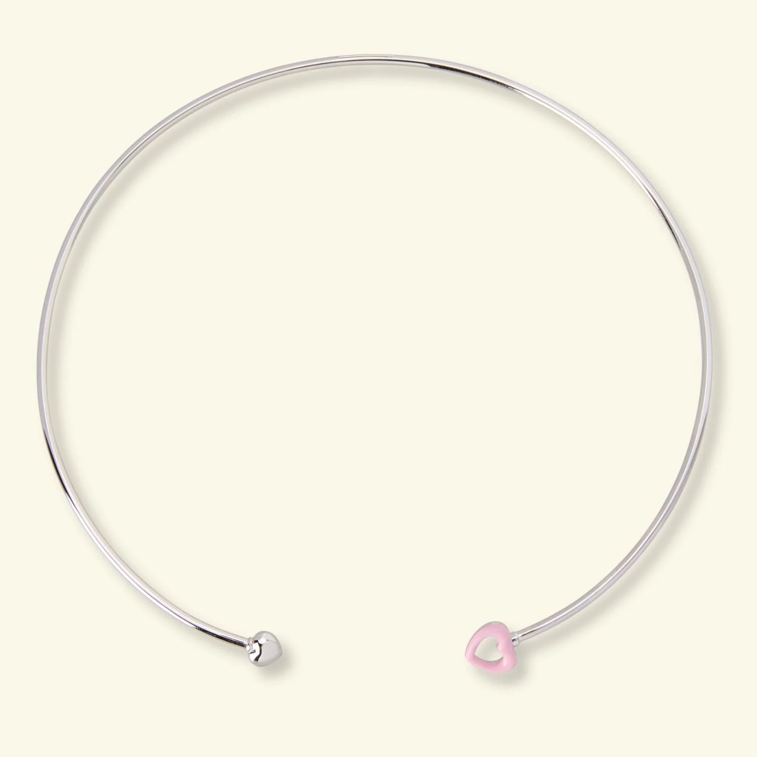 DOLCETTO DESIGNS - COMETA HEART CHOKER NECKLACE - RASPBERRY