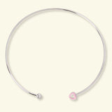 DOLCETTO DESIGNS - COMETA HEART CHOKER NECKLACE - RASPBERRY