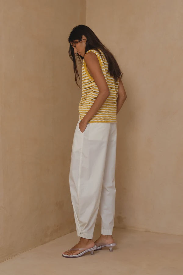 LILYA - UTILITY PANT - COCONUT IVORY