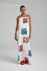 SUMMI SUMMI - STRAPLESS MAXI DRESS - MONTAGE WHITE