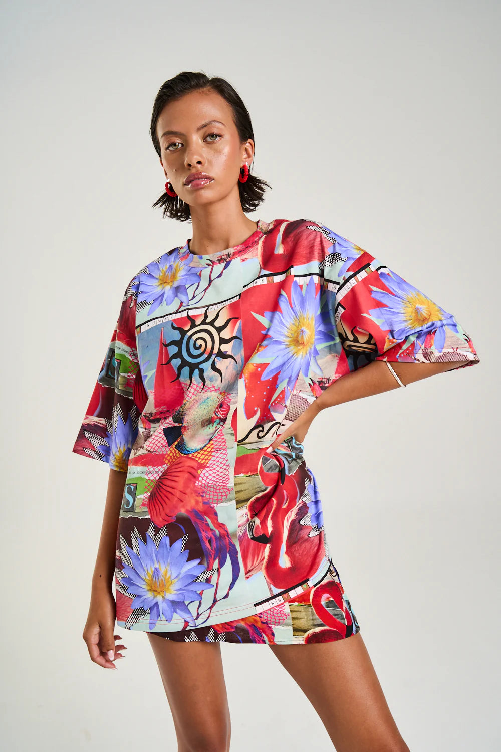 SUMMI SUMMI - OVERSIZE TEE - DAZED