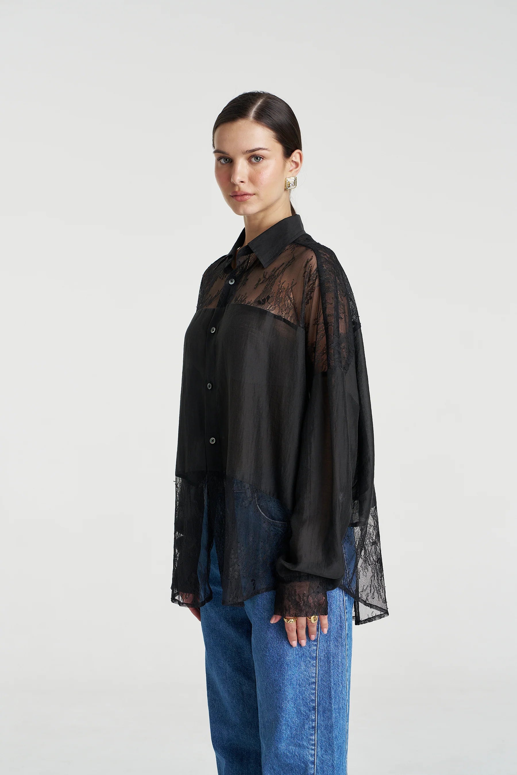 PRE-ORDER - SUMMI SUMMI - DUSK LS SHIRT - BLACK