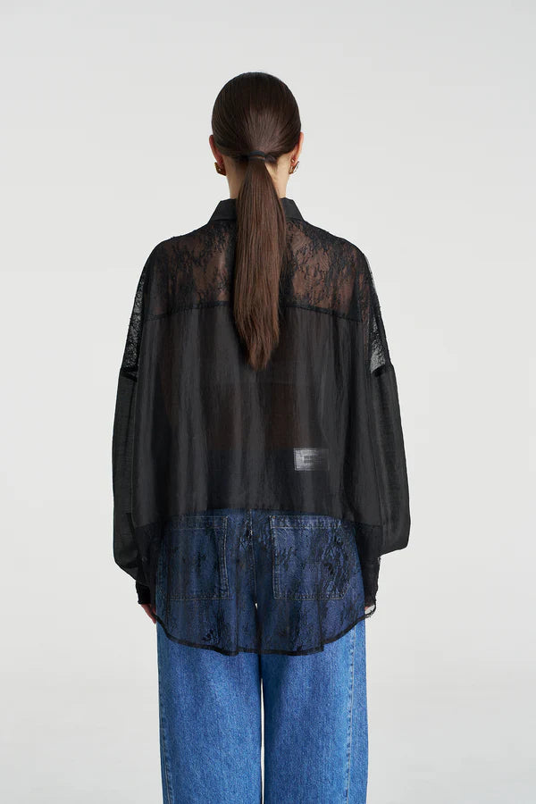 PRE-ORDER - SUMMI SUMMI - DUSK LS SHIRT - BLACK