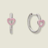 DOLCETTO DESIGNS - COMETA HEART HOOPS - RASPBERRY