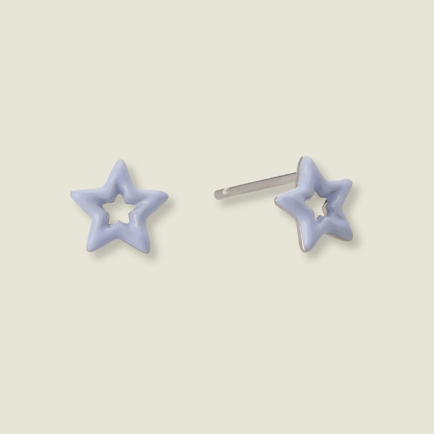 DOLCETTO DESIGNS -COMETA STAR STUD EARRINGS - LAVENDER
