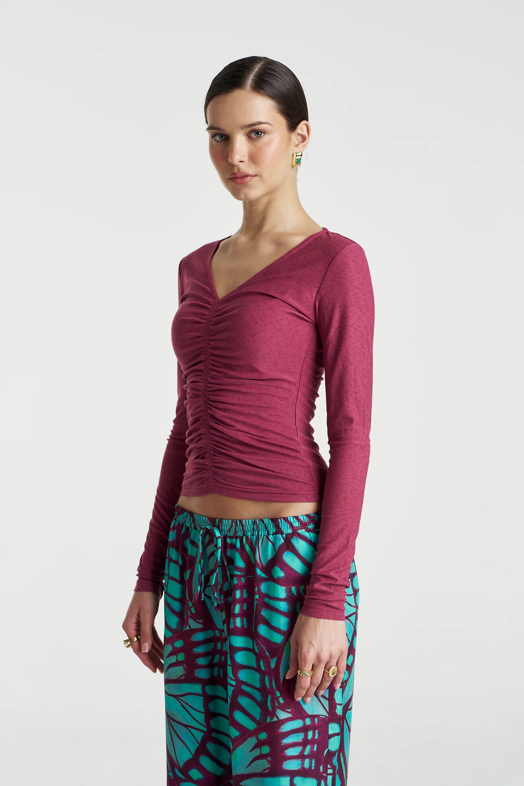 PRE-ORDER - SUMMI SUMMI - SIMONE LS TOP - FIG
