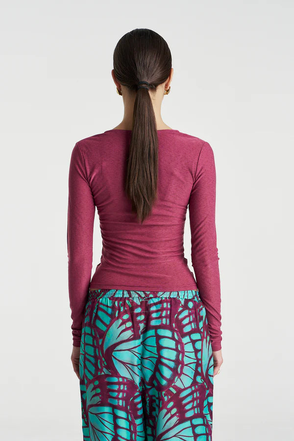 PRE-ORDER - SUMMI SUMMI - SIMONE LS TOP - FIG