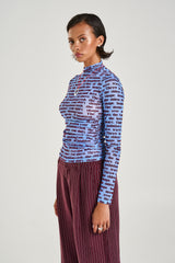 SUMMI SUMMI - LS RUCHED TOP - FORTUNE TELLER