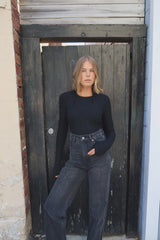 RAEF - GIA DOUBLE LAYERED LS - BLACK
