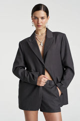 SUMMI SUMMI - OS BLAZER - GREY GLIMMER