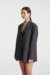 SUMMI SUMMI - OS BLAZER - GREY GLIMMER