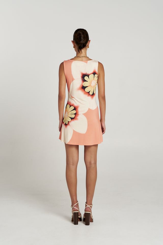 SUMMI SUMMI - BOATNECK MINI DRESS - HARLEQUIN