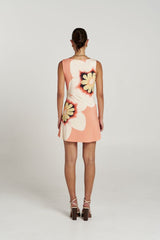 SUMMI SUMMI - BOATNECK MINI DRESS - HARLEQUIN
