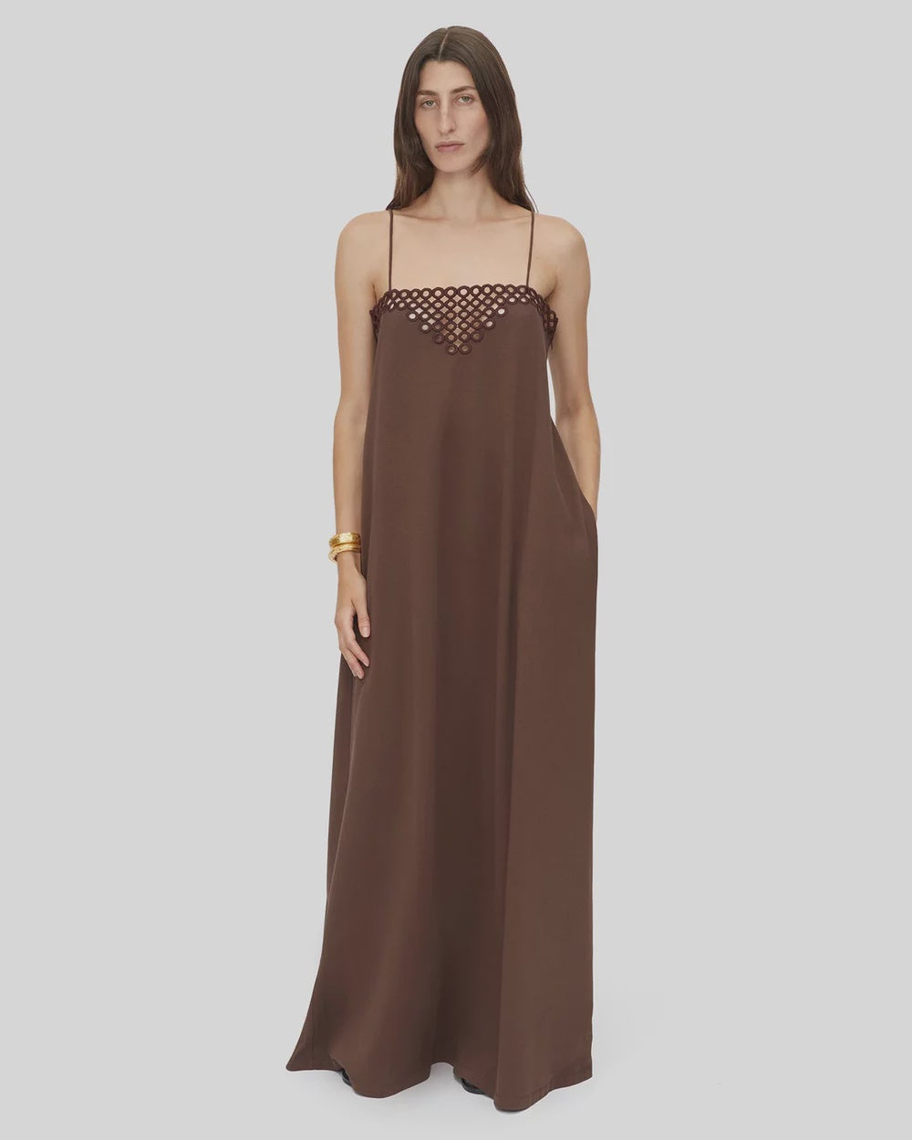 CAMILLA AND MARC - LOLANI MAXI DRESS - CHOCOLATE