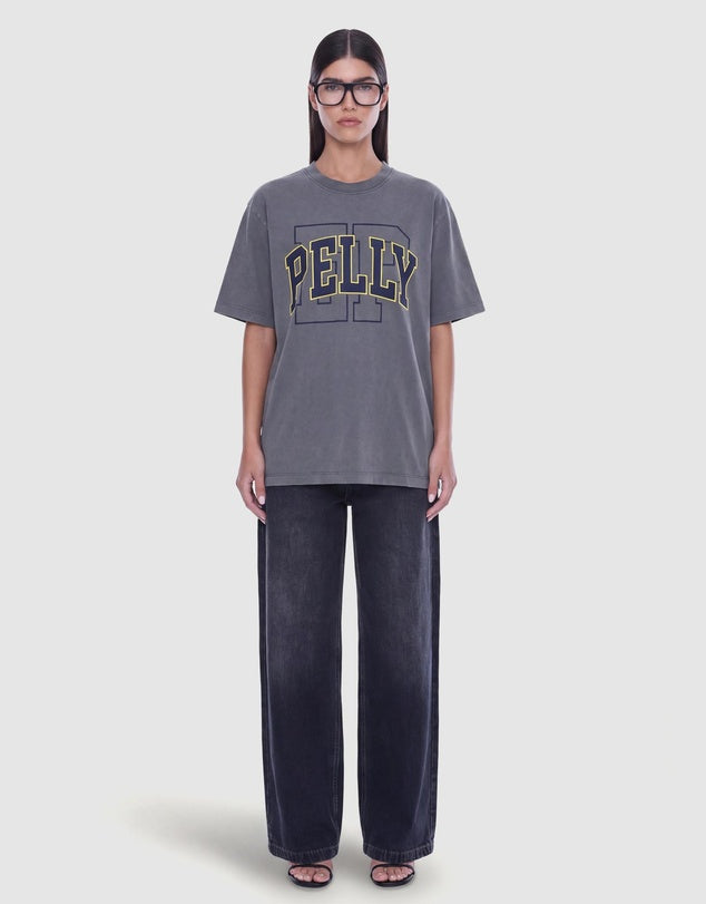 ENA PELLY - SOPHIA RELAXED TEE - WASHED GREY/PELLY EP