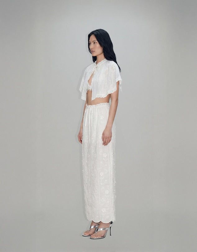 ATOIR - MARJORIE CAPE & BRALETTE - IVORY