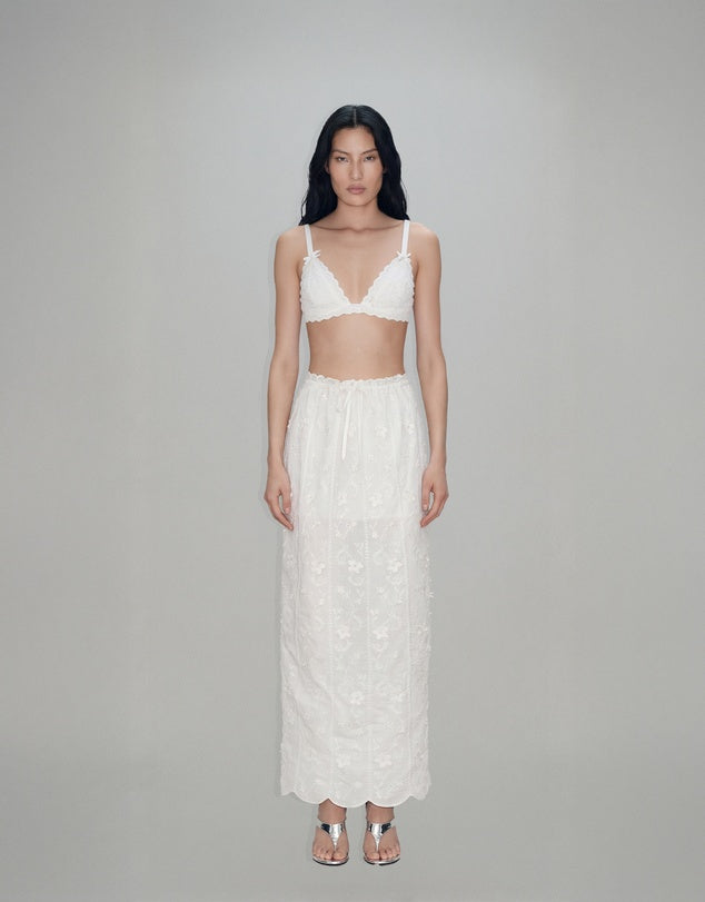 ATOIR - MARJORIE CAPE & BRALETTE - IVORY