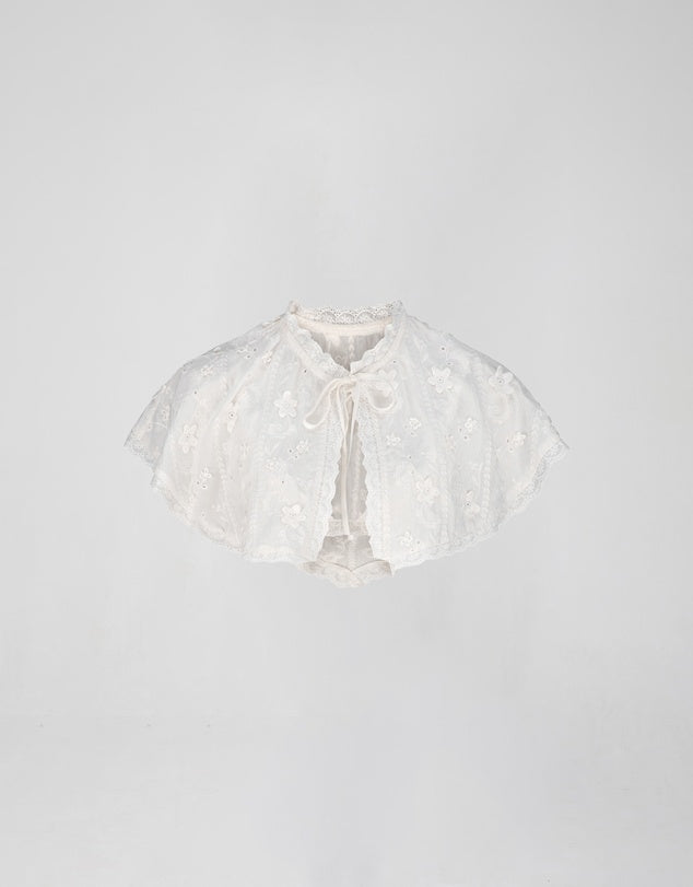 ATOIR - MARJORIE CAPE & BRALETTE - IVORY