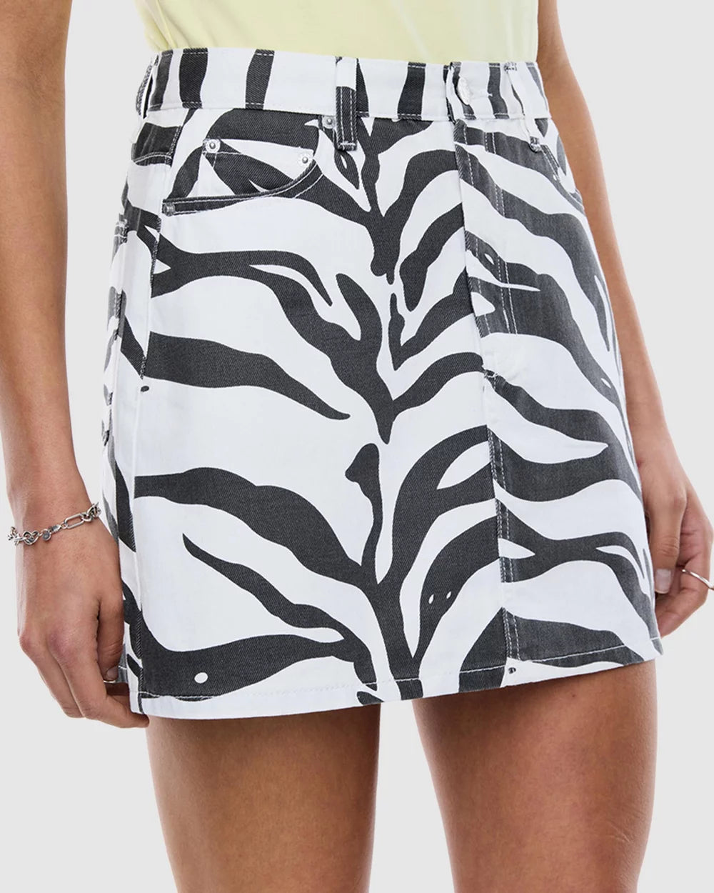 ENA PELLY - LINDY MINI SKIRT - ZEBRA
