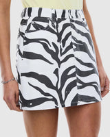 ENA PELLY - LINDY MINI SKIRT - ZEBRA