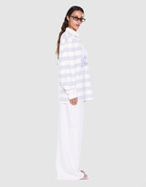 ENA PELLY - MEL PANELLED POLO - VINTAGE WHITE