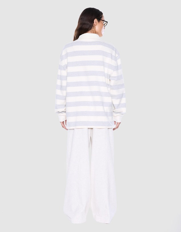 ENA PELLY - MEL PANELLED POLO - VINTAGE WHITE