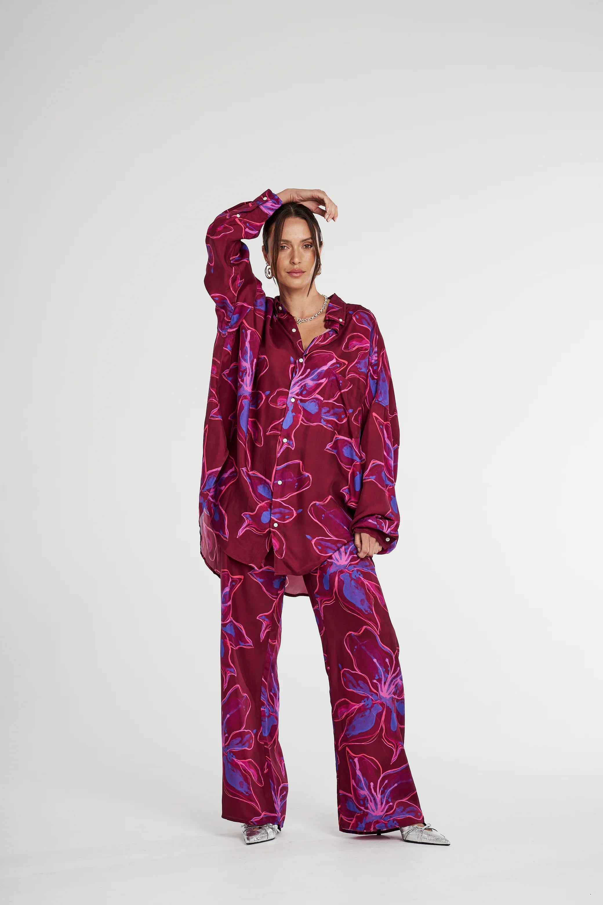SUMMI SUMMI - RELAXED DRAWSTRING PANT - JAM LILY