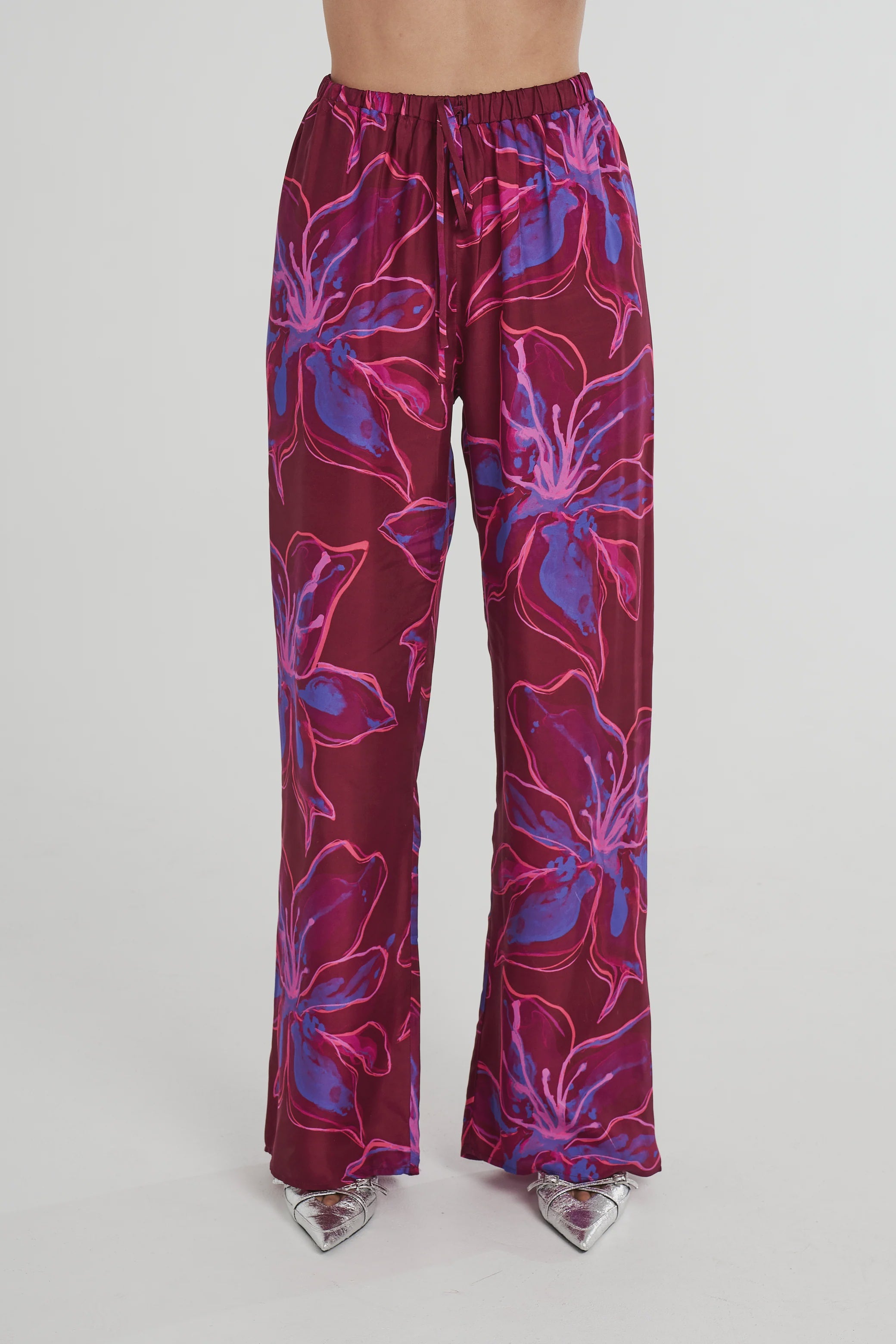 SUMMI SUMMI - RELAXED DRAWSTRING PANT - JAM LILY