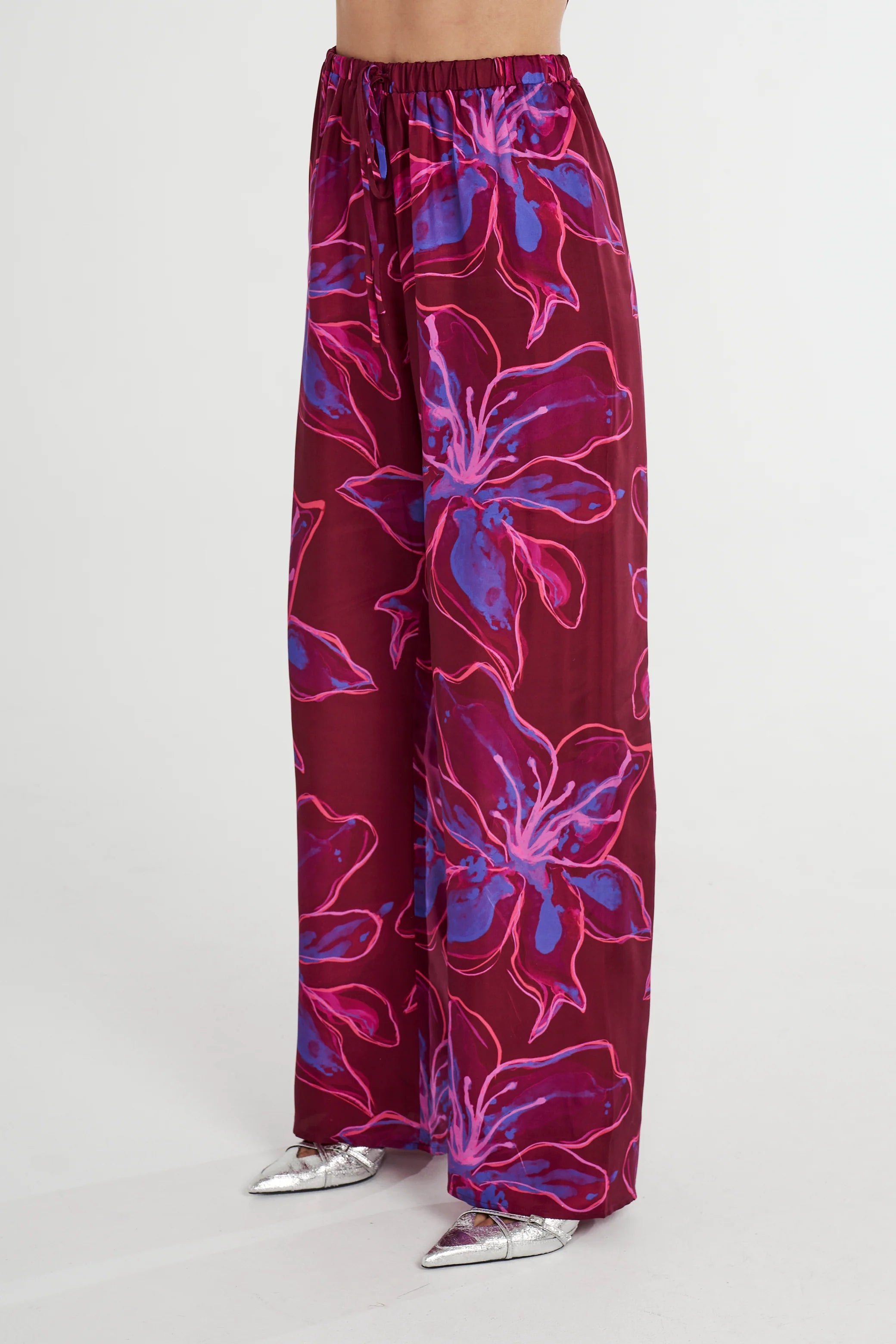 SUMMI SUMMI - RELAXED DRAWSTRING PANT - JAM LILY